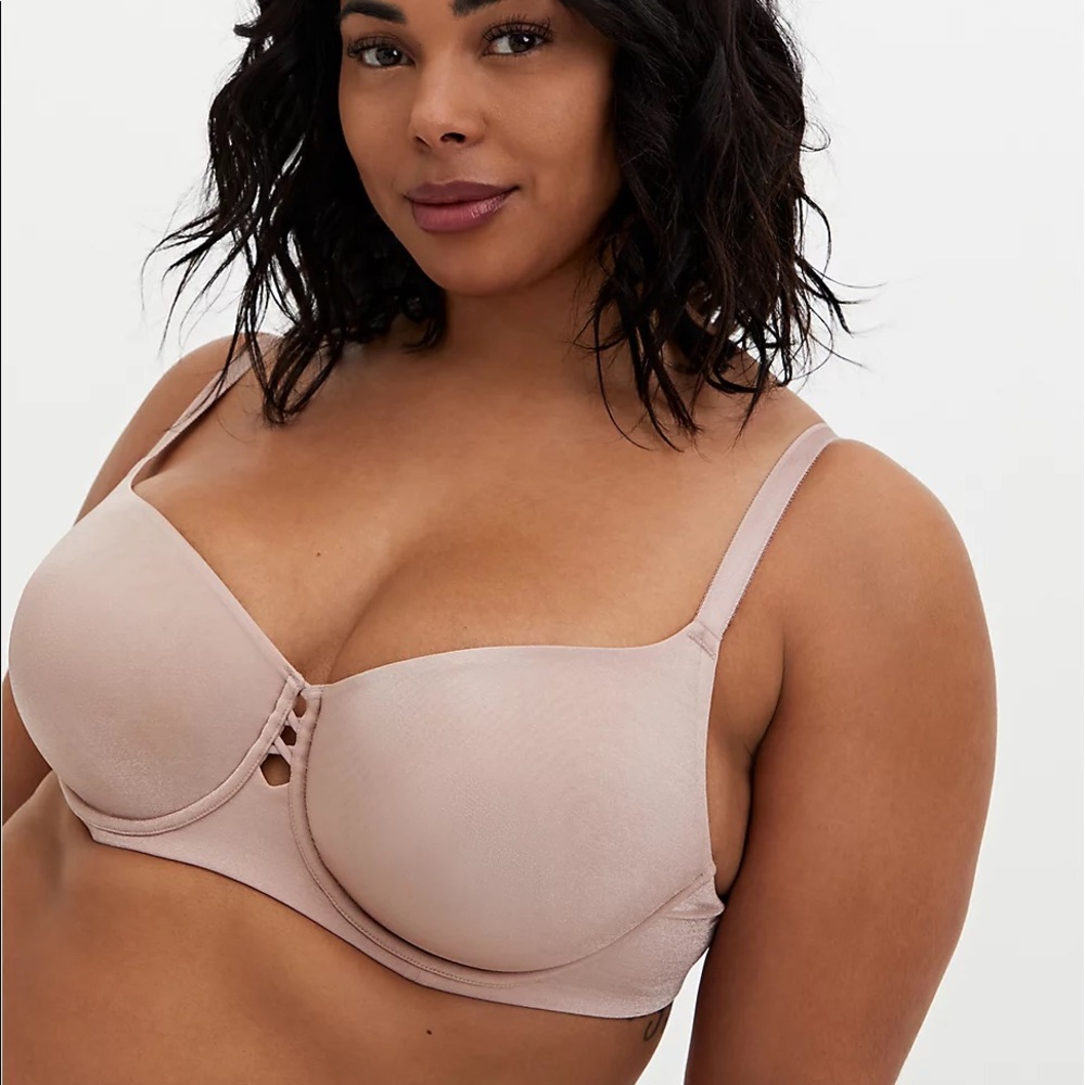 Torrid Dusty Rose Unlined Demi Bra